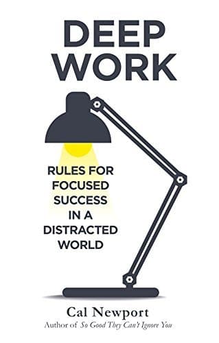 Cover of Deep Work: Rules for Success in a Distracted World