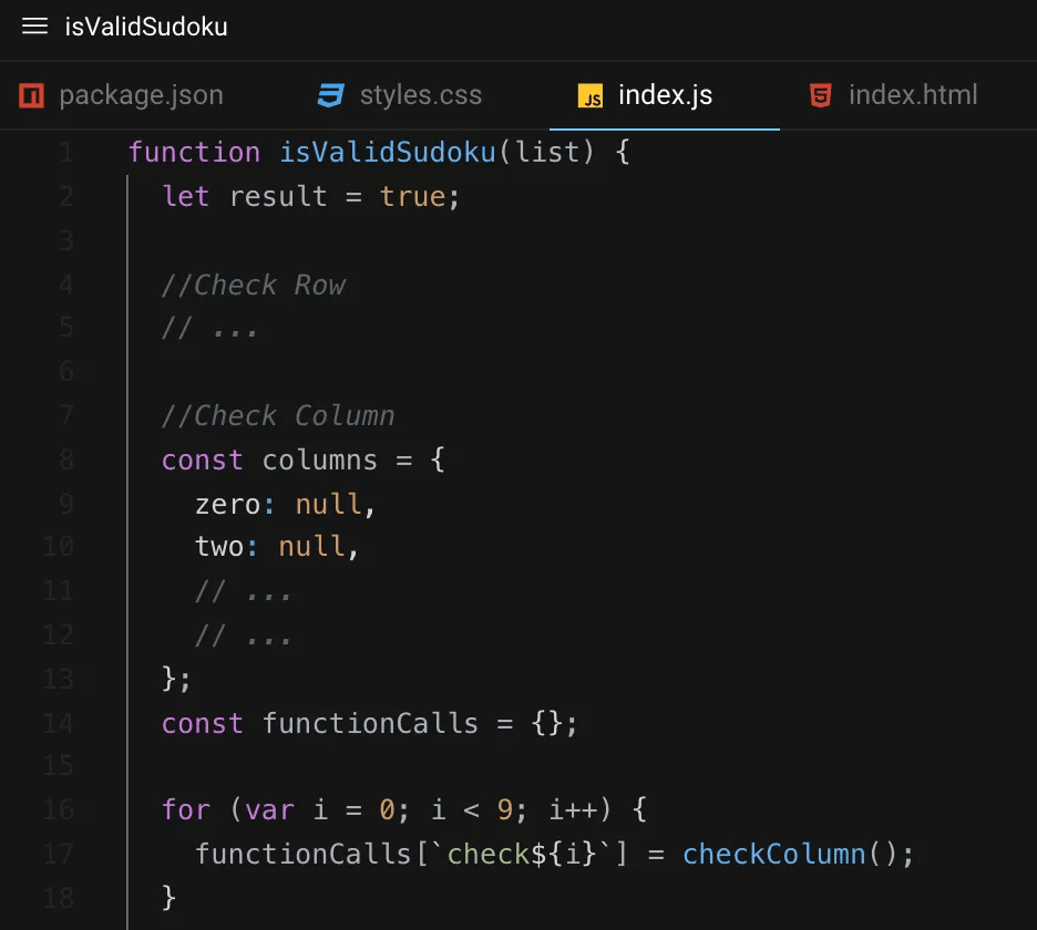 Code for adding values from a column