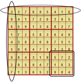 Sudoku that highlights the rules